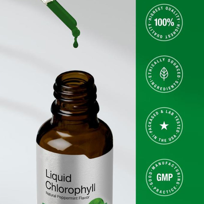 Oliva Liquid Natural Peppermint Chlorophyll Drops