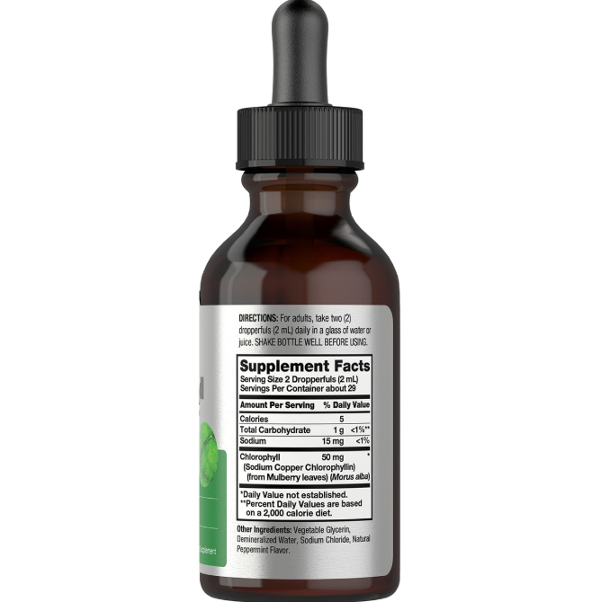 Oliva Liquid Natural Peppermint Chlorophyll Drops
